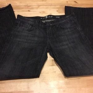 7fam dojo jeans black grey color
